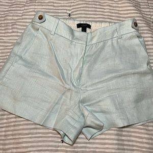 J.Crew light blue linen shorts